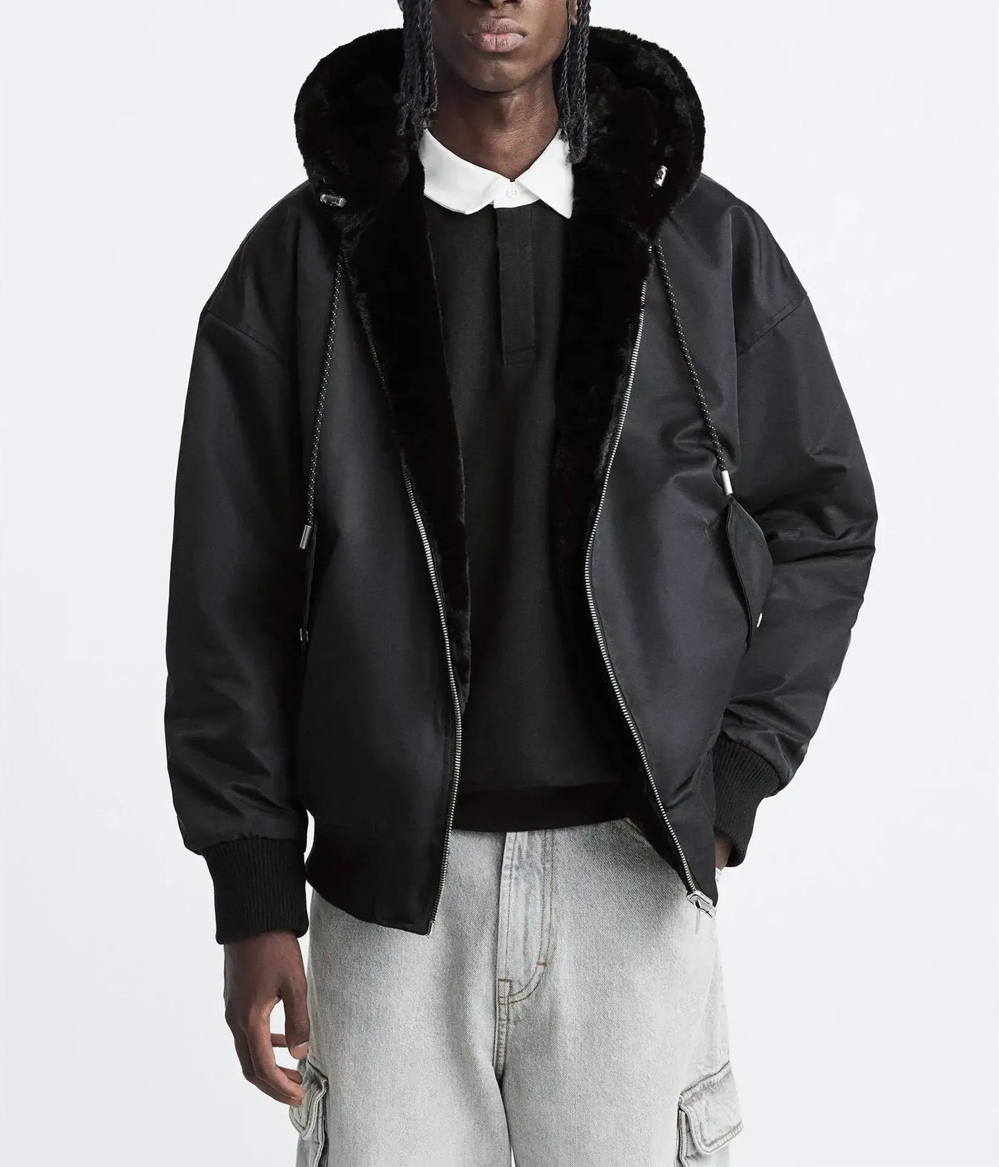 UNISEX - BOMBER SCHWARZ