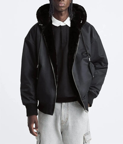 UNISEX - BOMBER SCHWARZ